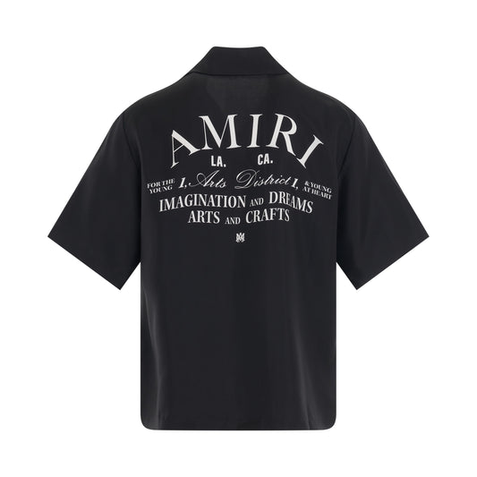 Amiri Arts District Silk Shirt in Black