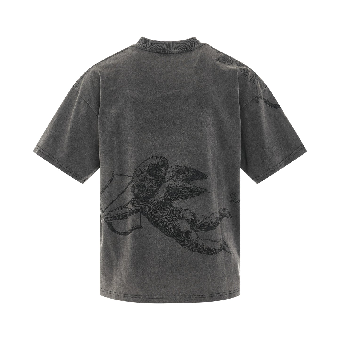 Cherub All Over T-Shirt in Vintage Grey