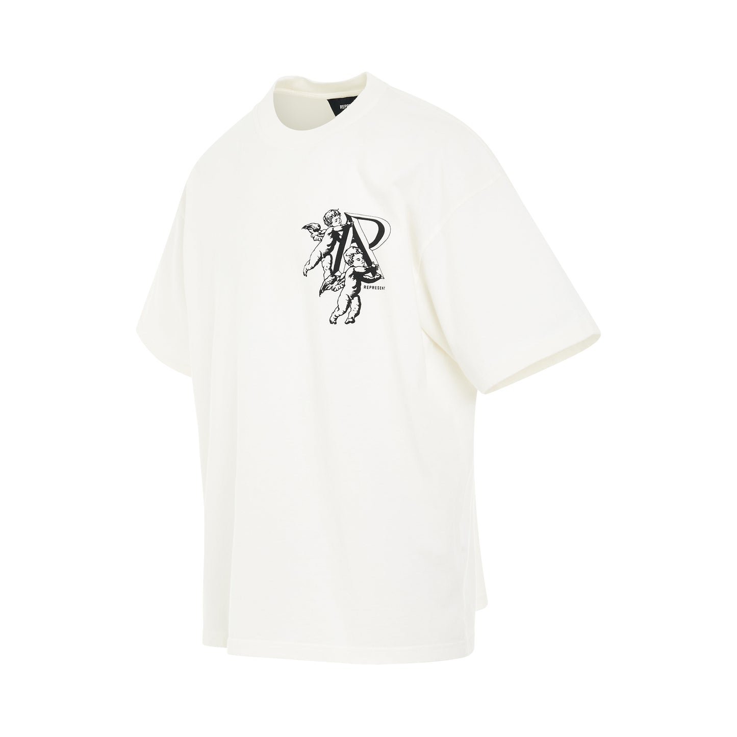 Cherub Initial T-Shirt in White