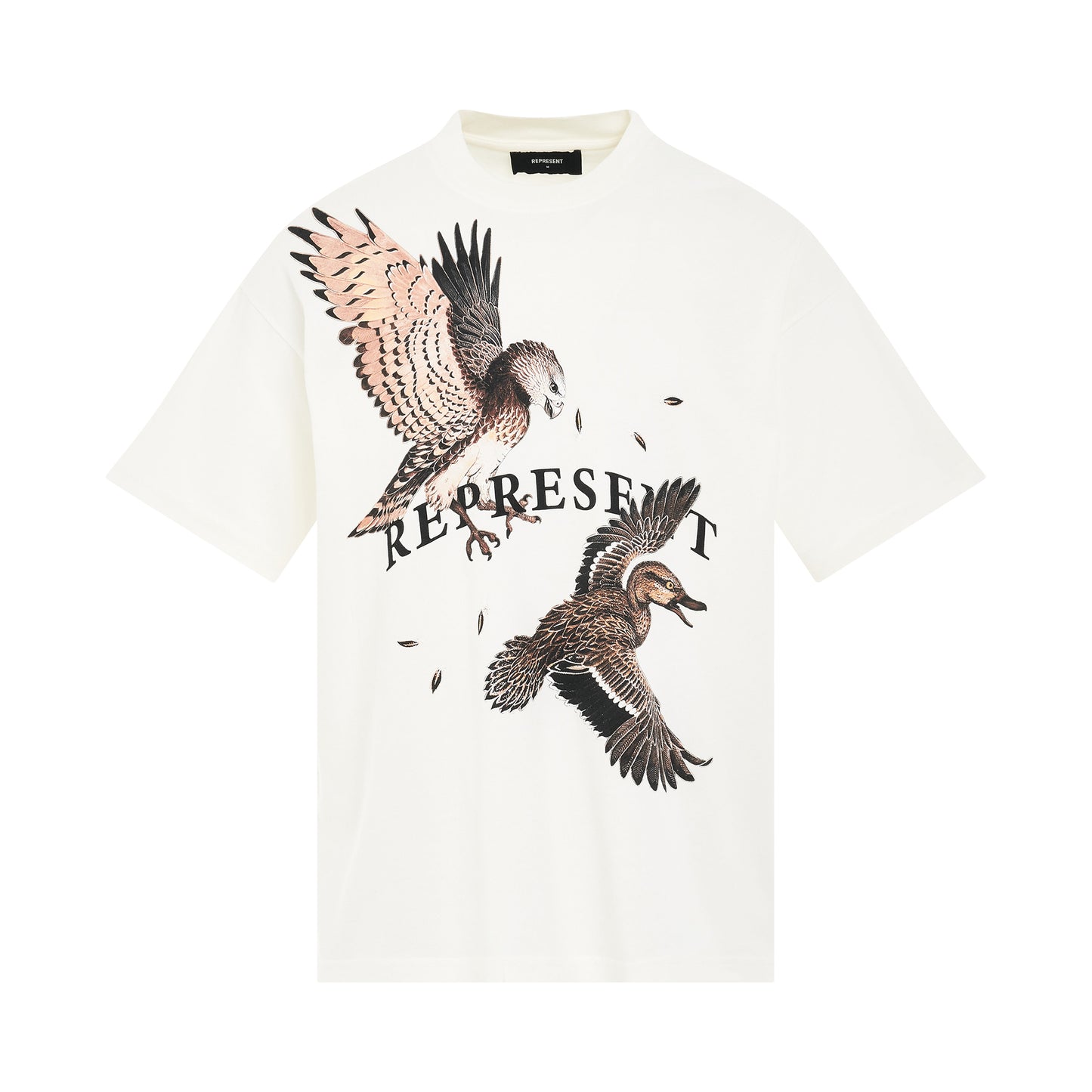 Birds of Prey Print T-Shirt in White