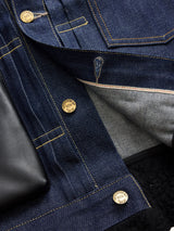 Sacai x Levi's Mens Sherpa Denim Jacket in Indigo