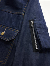 Sacai x Levi's Mens Denim Blouson in Indigo