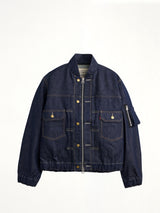 Sacai x Levi's Mens Denim Blouson in Indigo