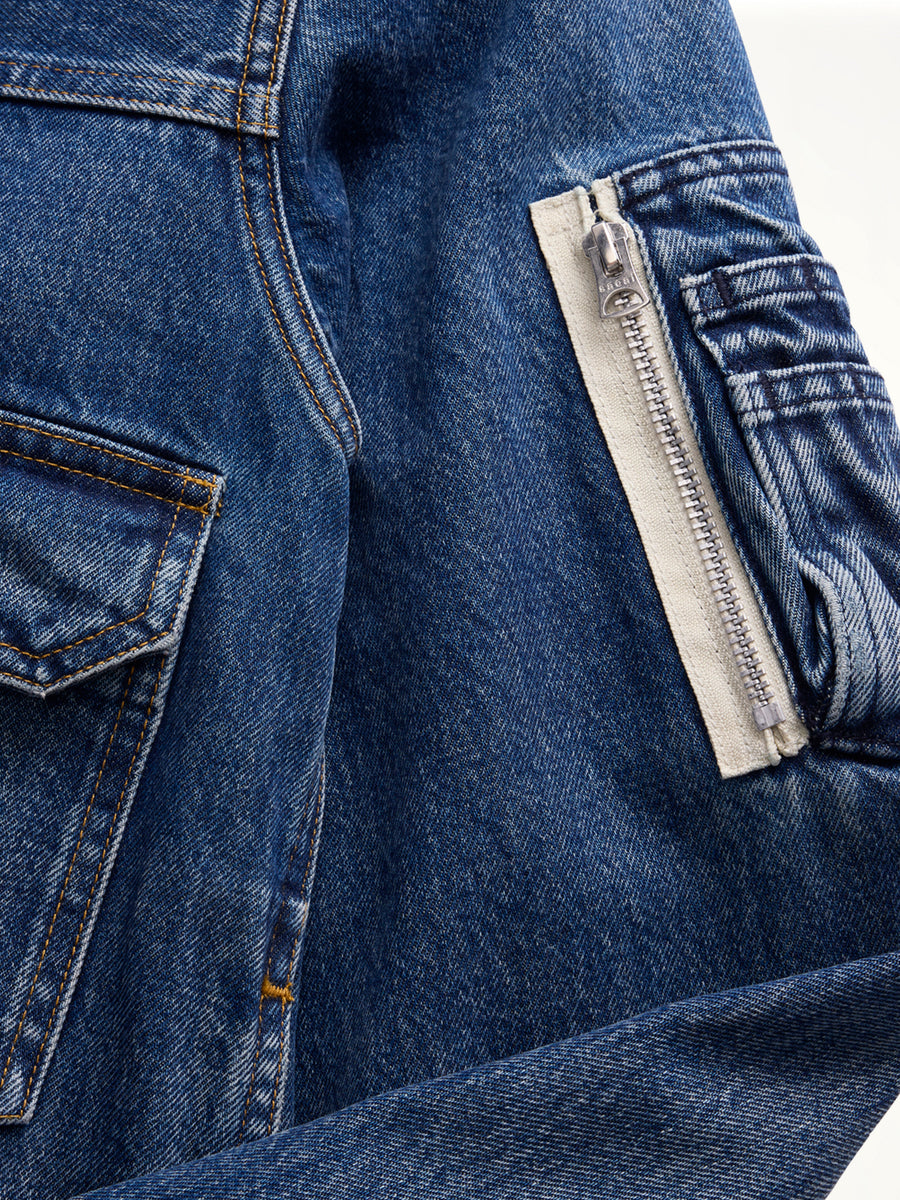 Sacai x Levi's Mens Denim Blouson in Blue
