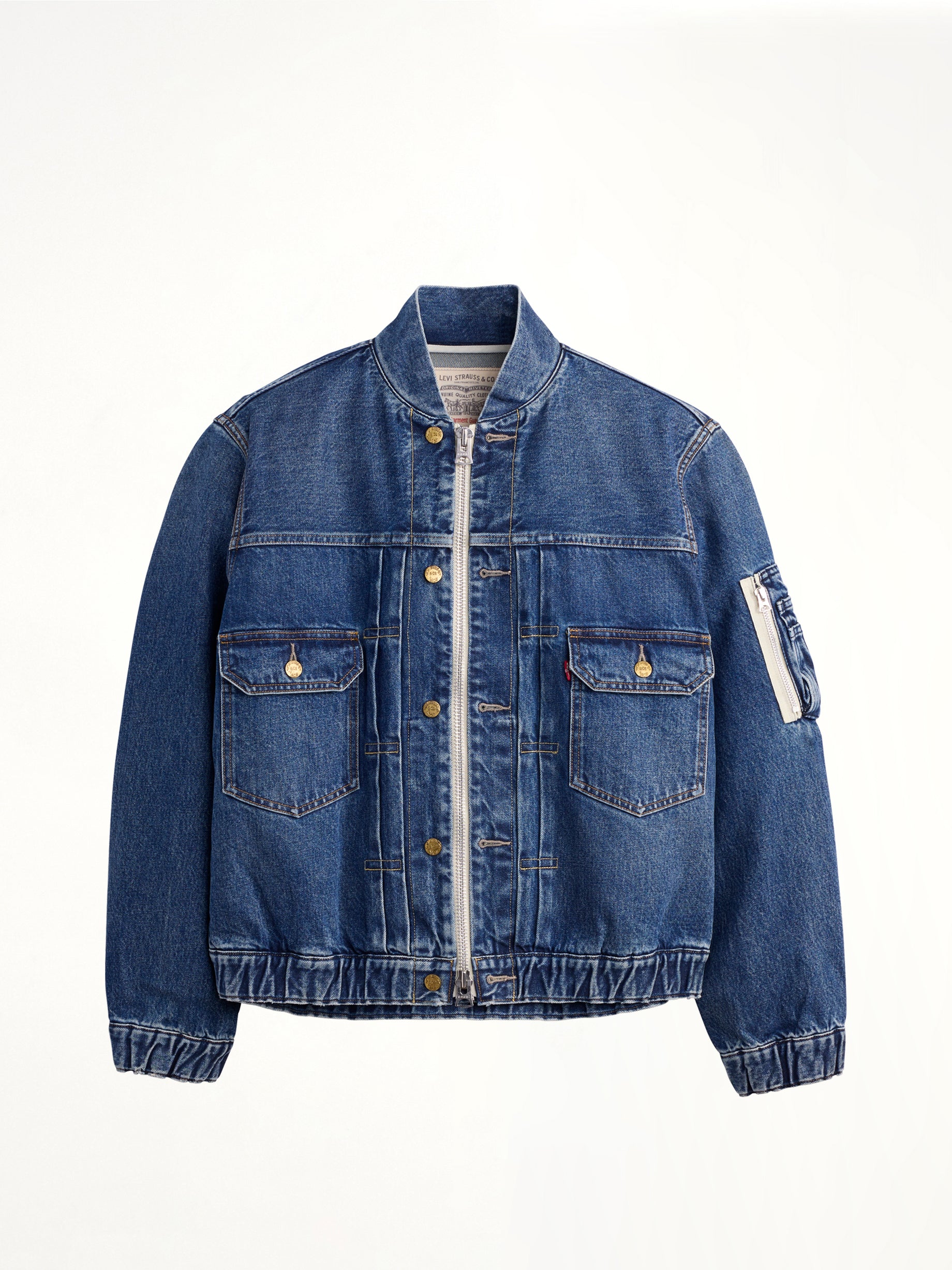 Sacai x Levi's Mens Denim Blouson in Blue