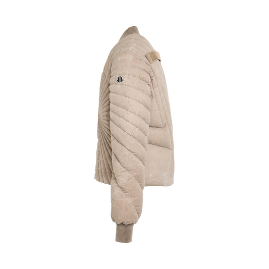 Moncler x Rick Owens Radiance Flight Jacket in Dirt