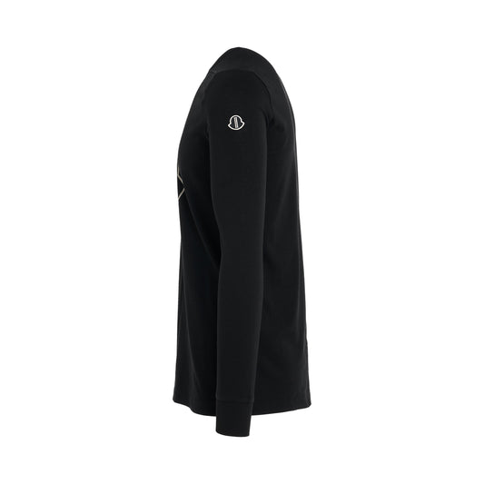 Moncler x Rick Owens Level T Long Sleeve T-Shirt in Black