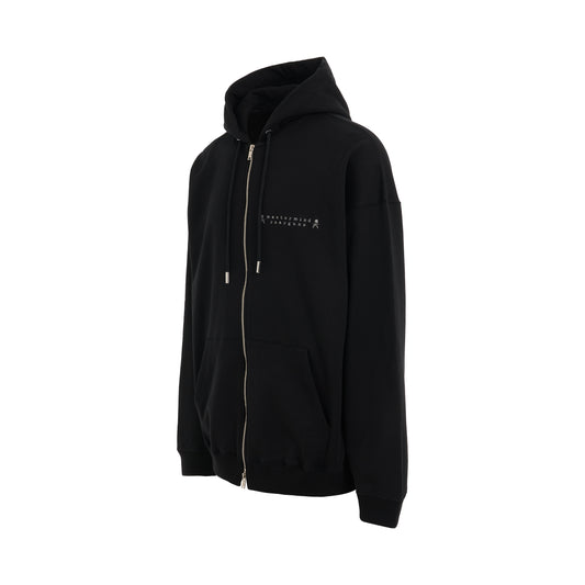 Mastermind World x Roarguns Zip Up Hoodie in Black