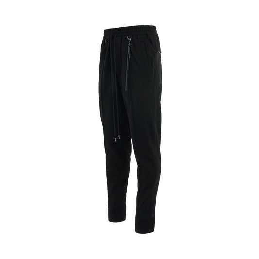 Skull Slim Fit Track Pants in Black