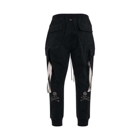 High Density Slim Fit Cargo Pants in Black