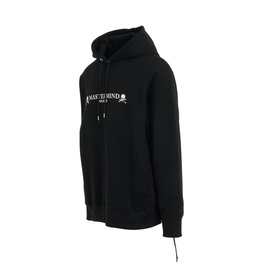 Logo and Skull Hoodie in Black