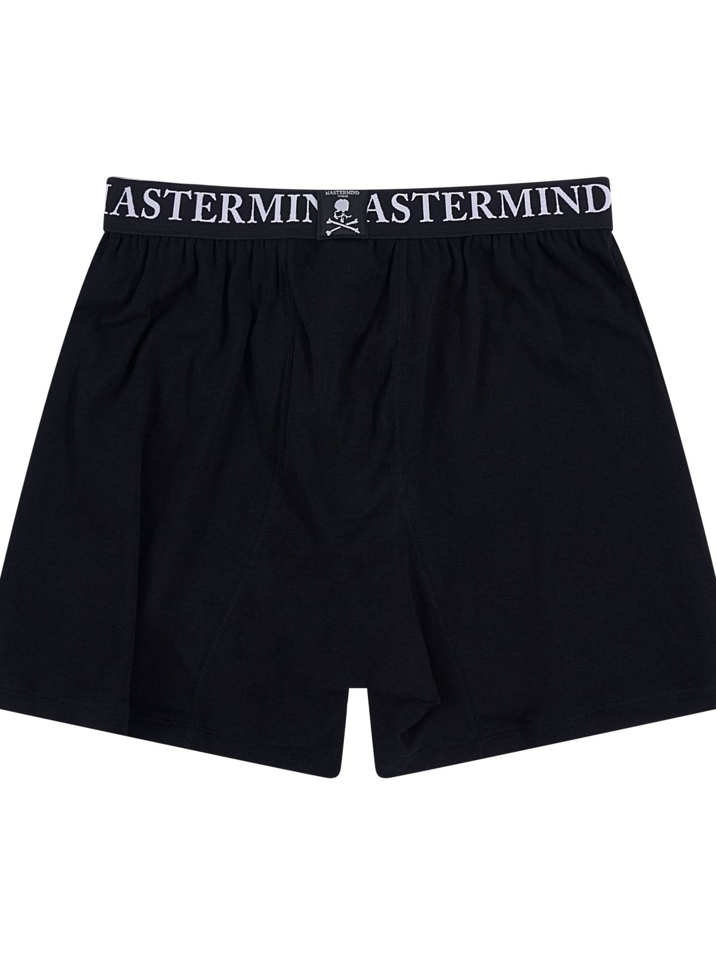 Logo and Skull Trunk Shorts Set in Black