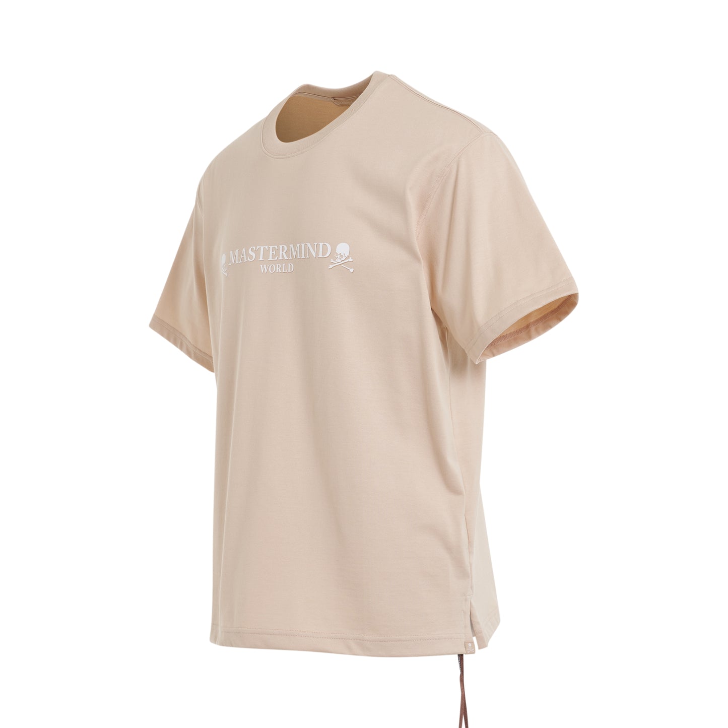 Logo and Skull T-Shirt in Beige