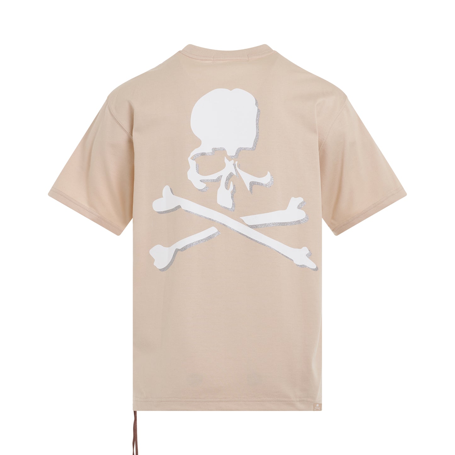 Logo and Skull T-Shirt in Beige