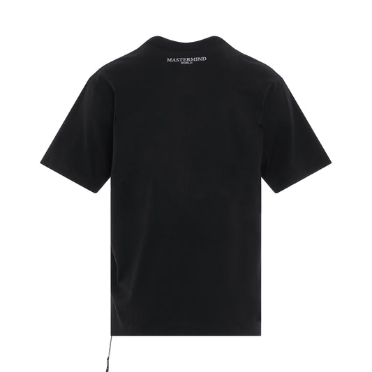 Swing Open Double Layered T-Shirt in Black