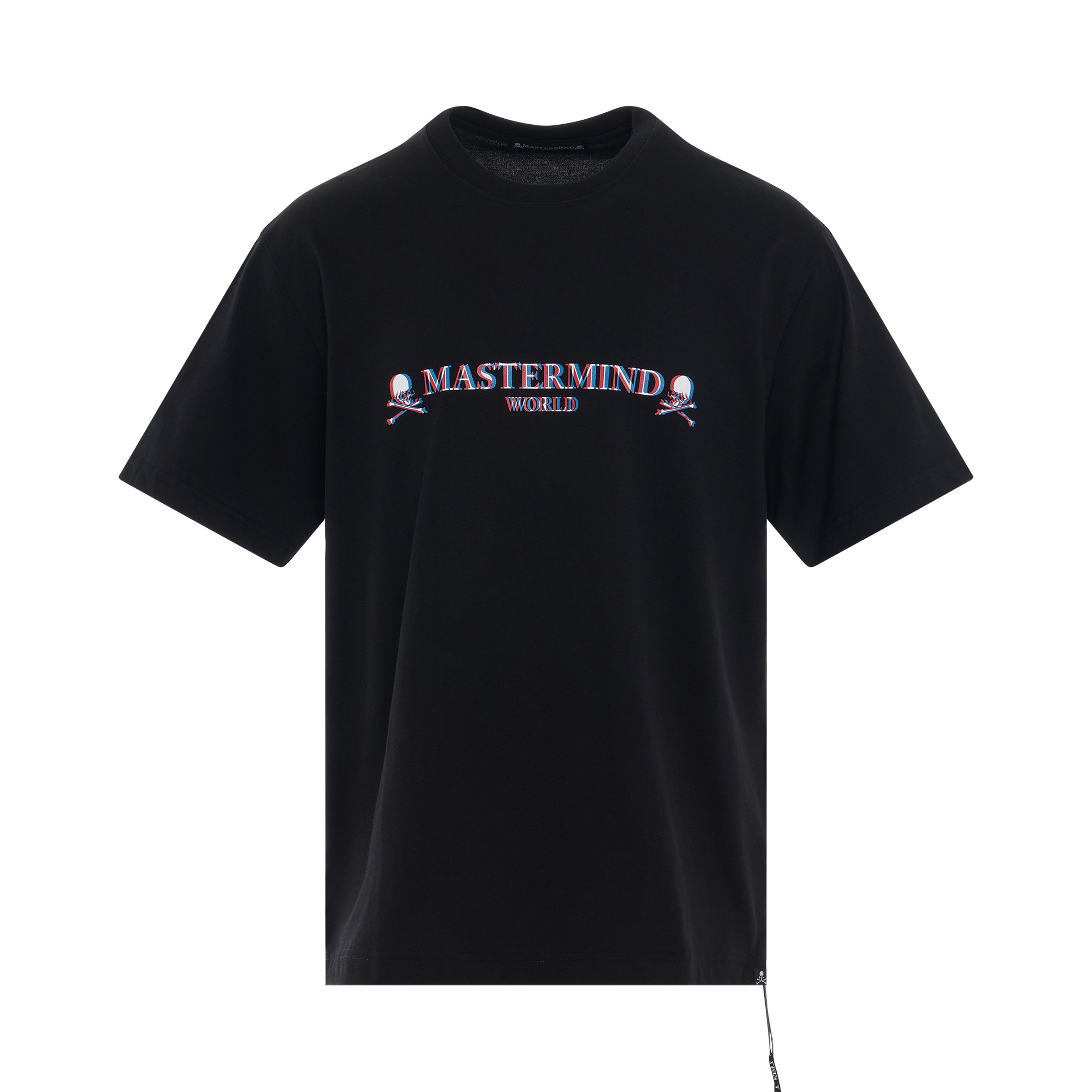 3D Rubber Printed Logo T-Shirt in Black