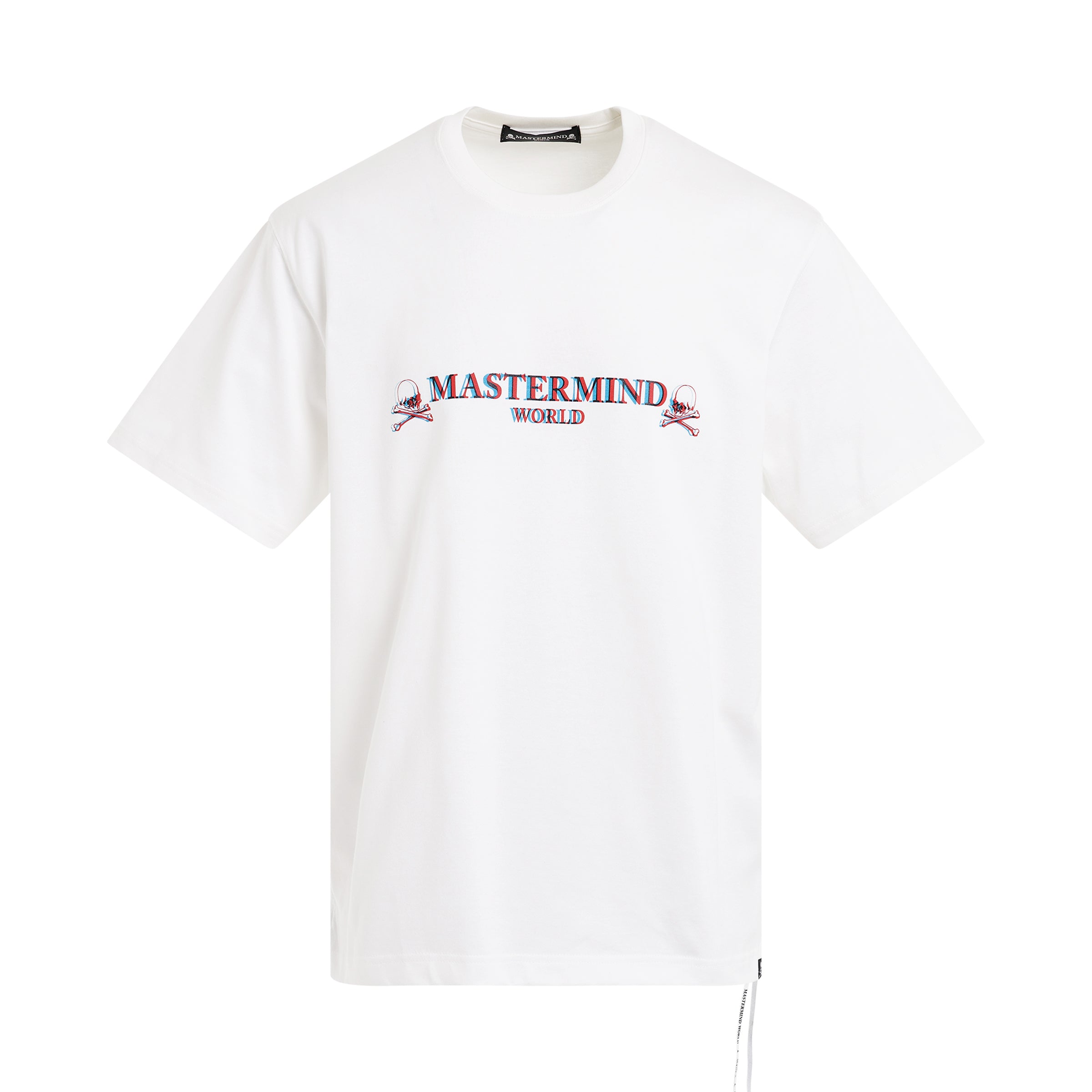 3D Rubber Printed Logo T-Shirt in White