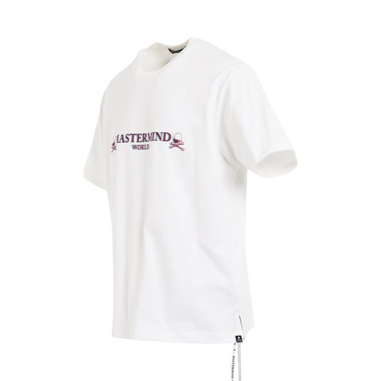 3D Rubber Printed Logo T-Shirt in White