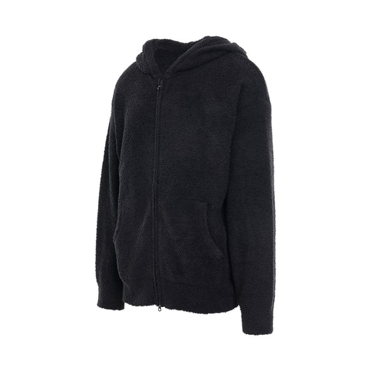 Lounge Zip Up Hoodie in Black/Charcoal