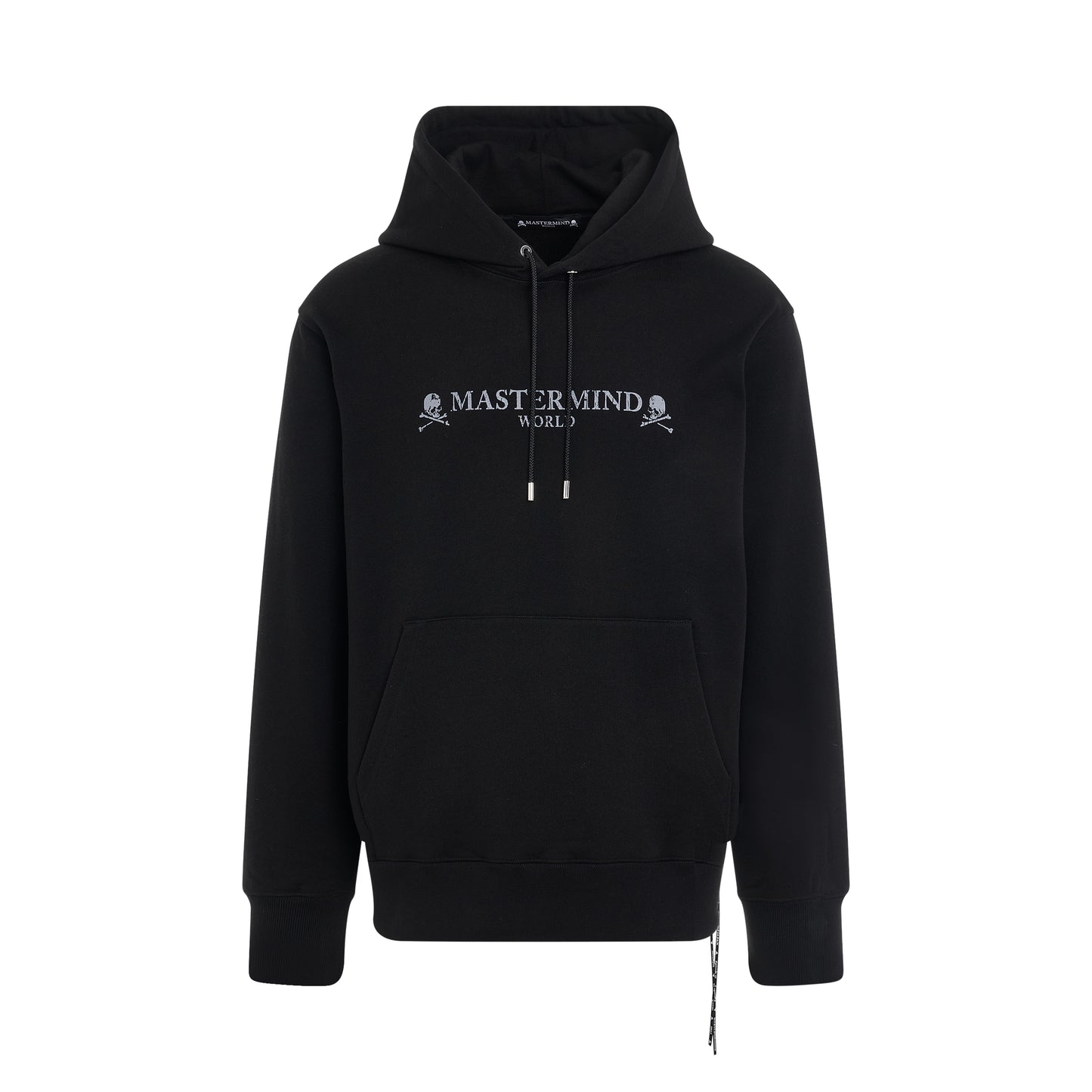 Rubbed Logo Hoodie  Black