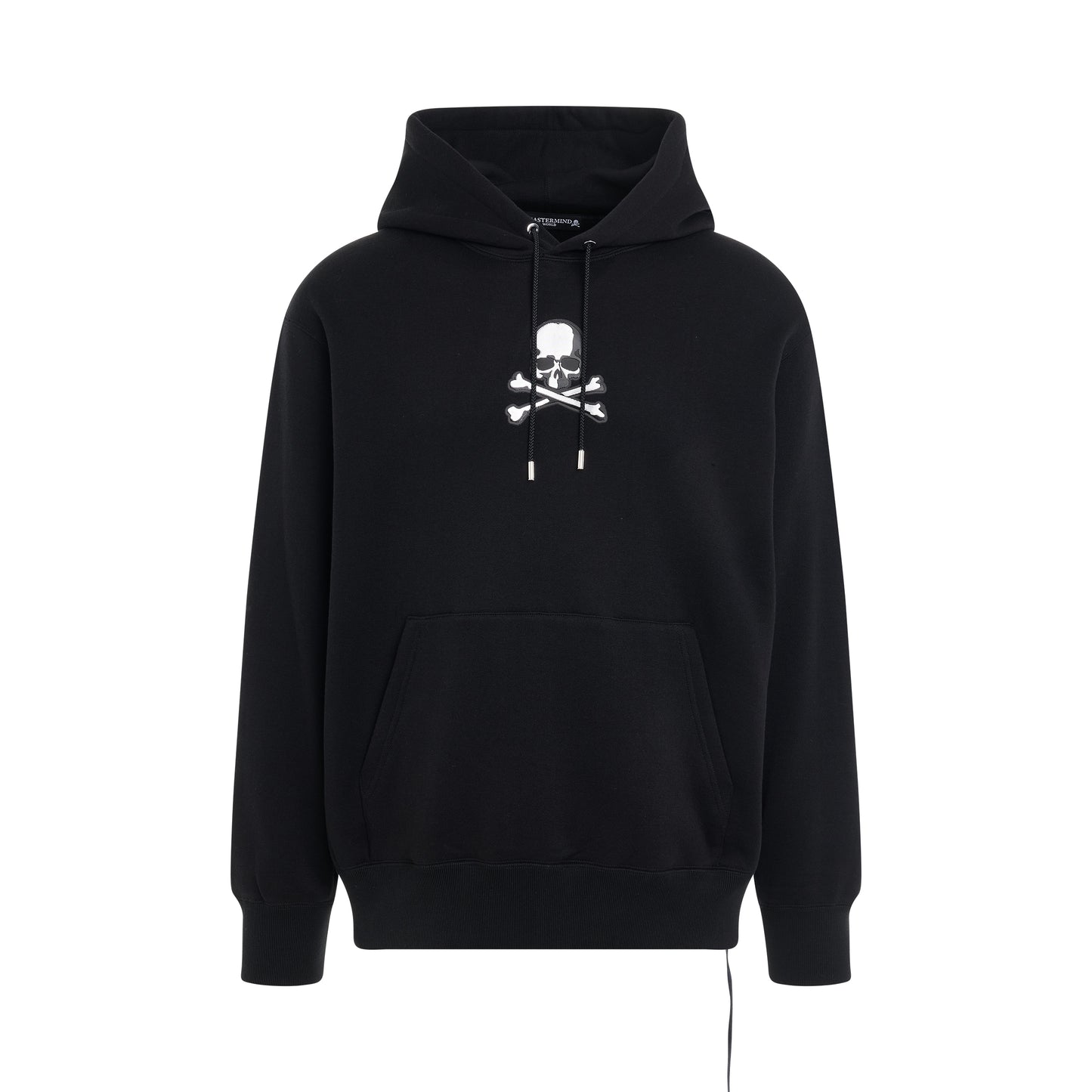 Skull Emblem Hoodie in Black