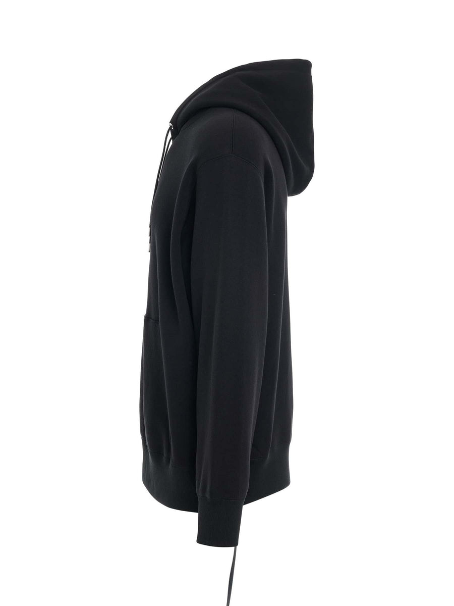 Skull Emblem Hoodie in Black