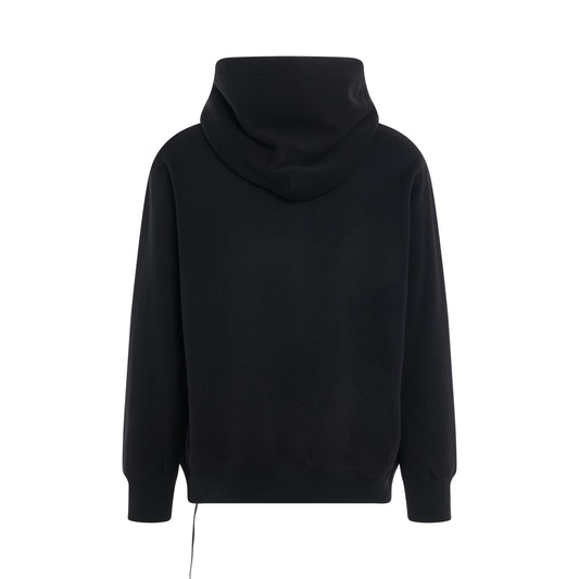 Skull Emblem Hoodie in Black