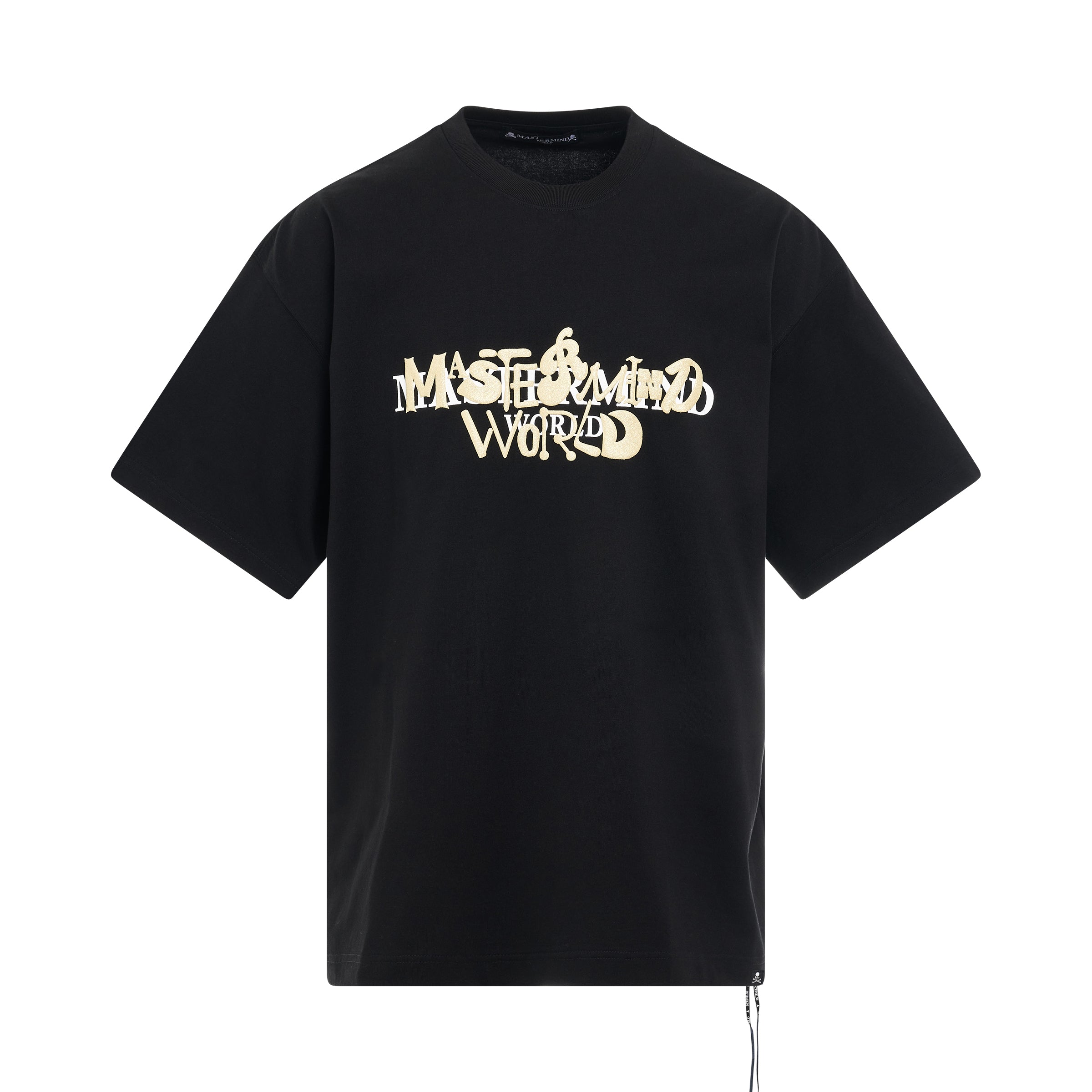 Embossed Word T-Shirt in Black