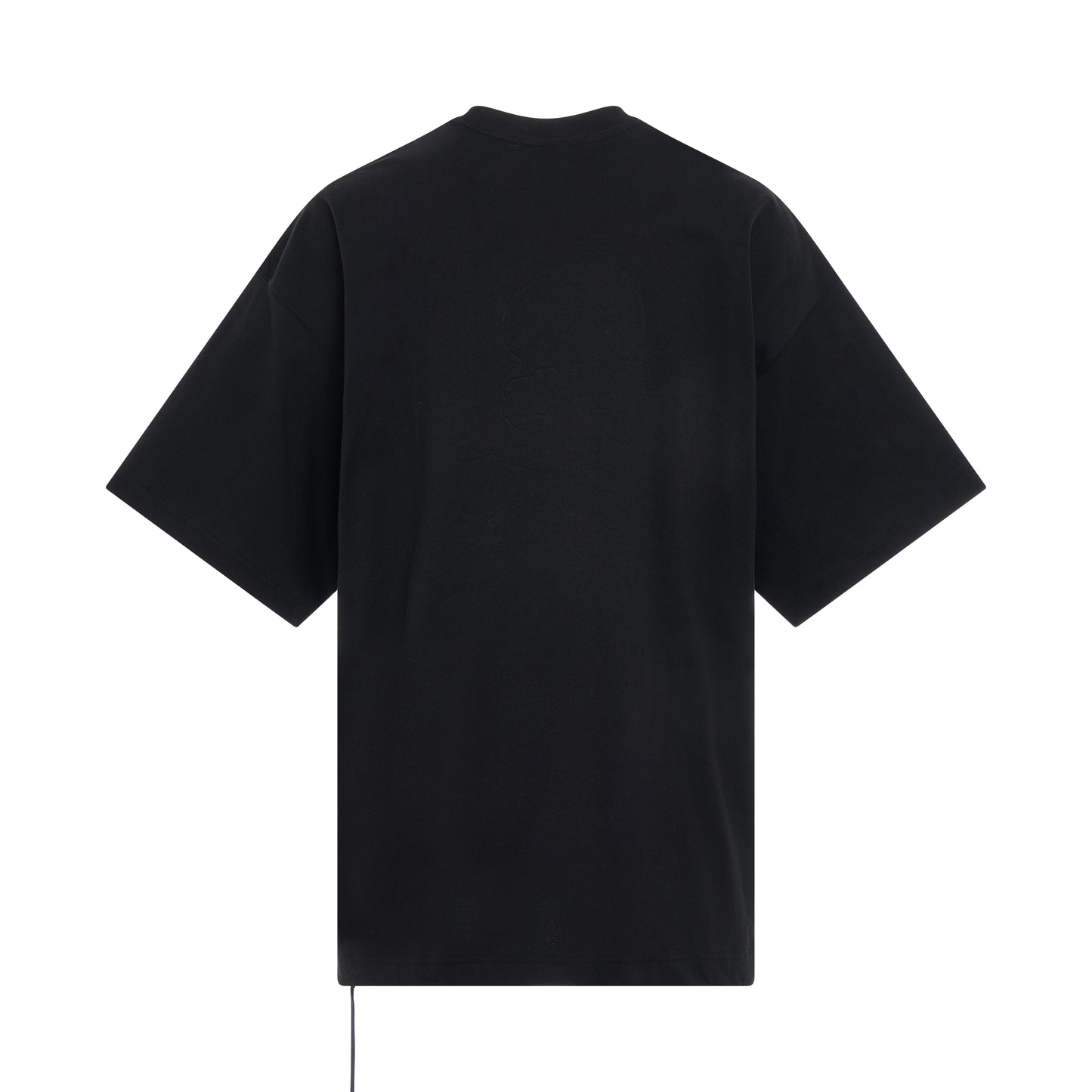 Debossed Word T-Shirt in Black