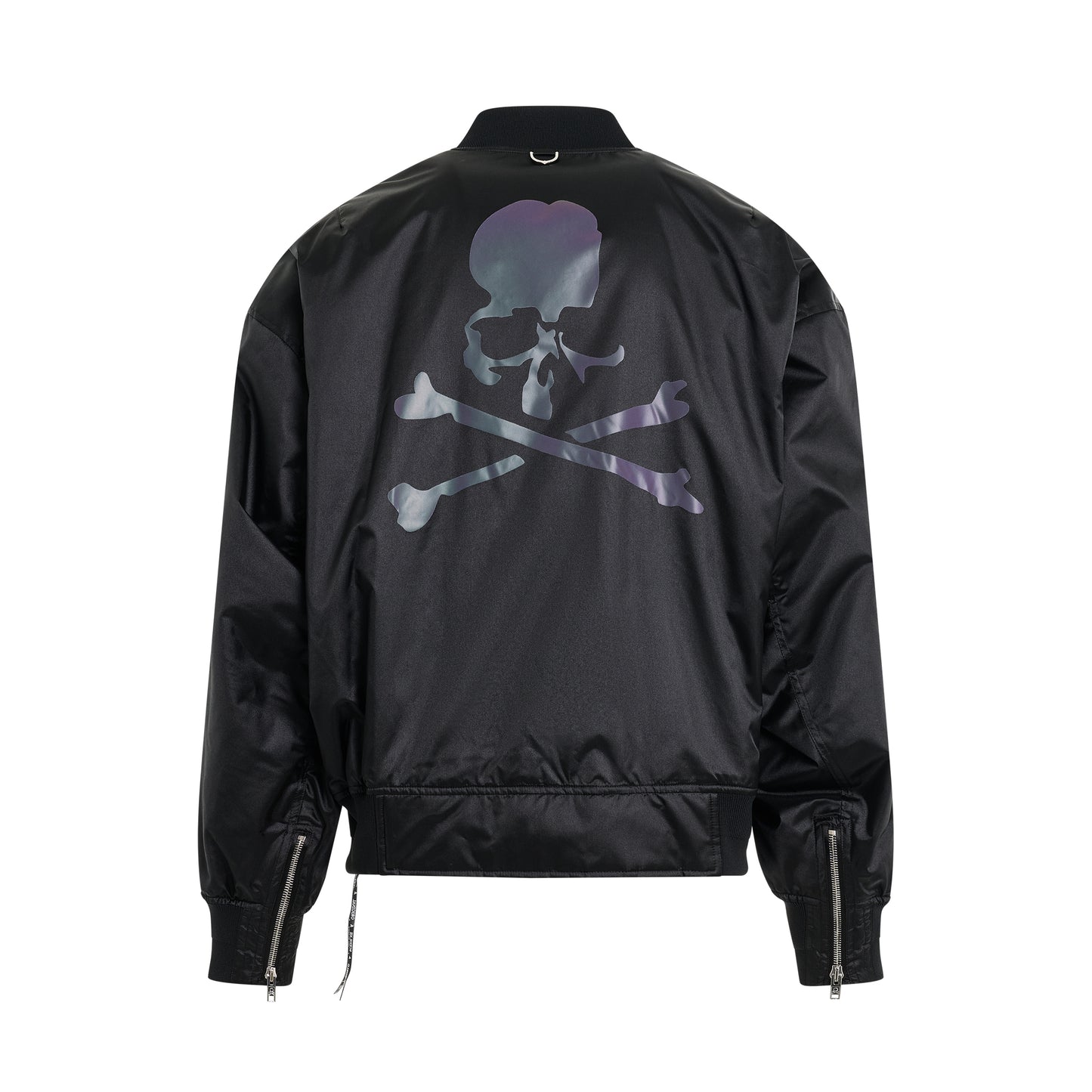Skull Logo MA-1 Jacket in Black