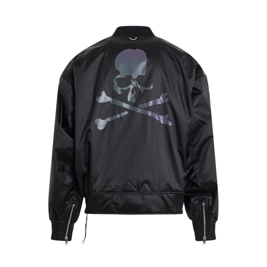 Skull Logo MA-1 Jacket in Black