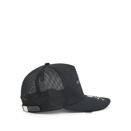 Skull Logo Cap in Black