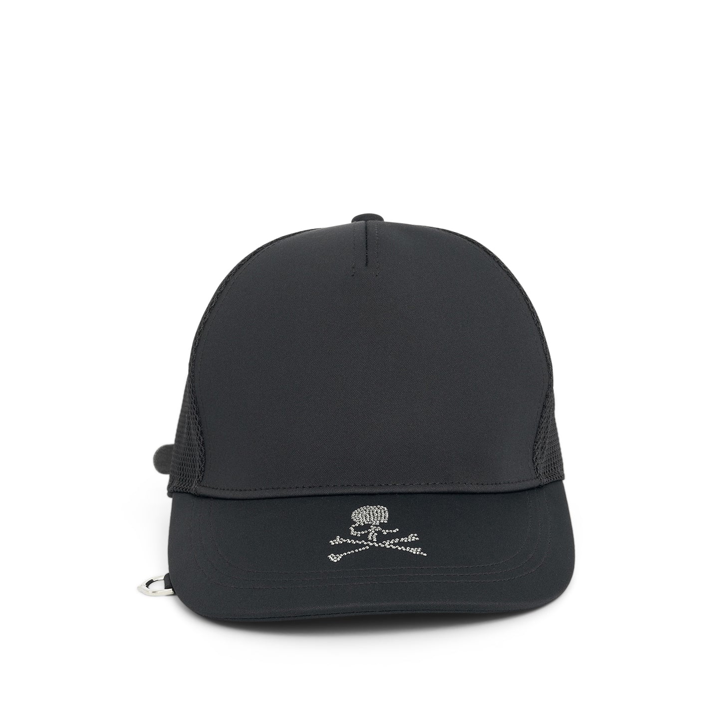 Swarvoski Crystal Skull Cap in Black