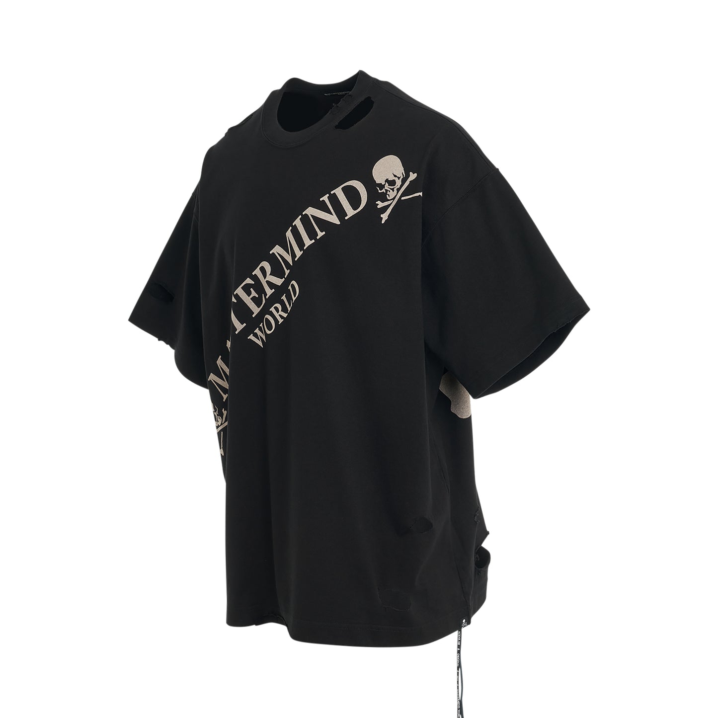 Damaged Oversized T-Shirt in Black