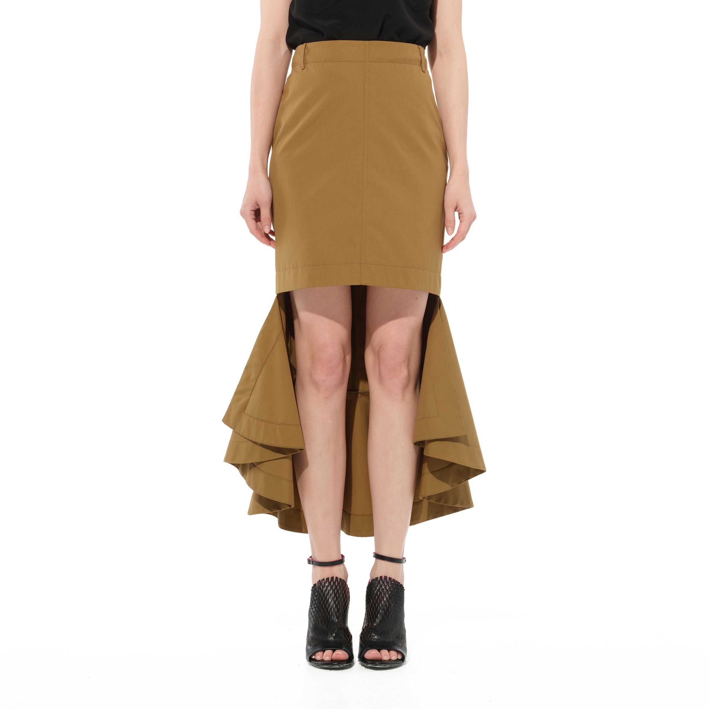 Midi Skirt in Beige