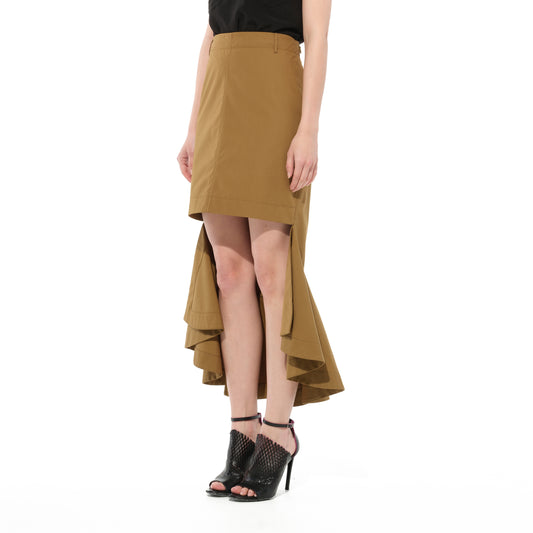 Midi Skirt in Beige