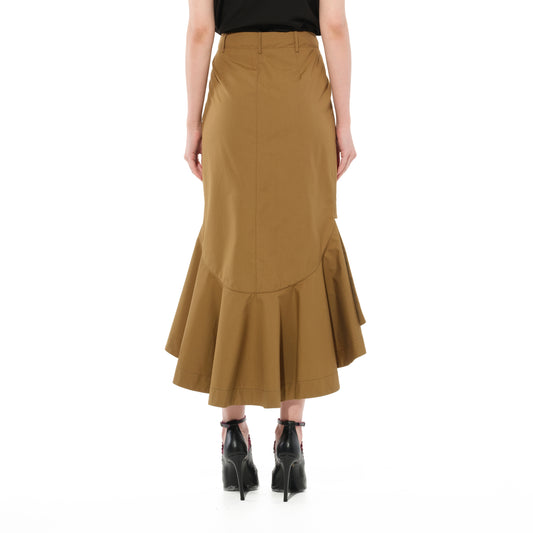 Midi Skirt in Beige