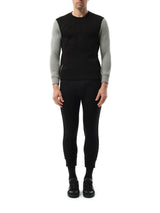 Sweatshirt in Black/Grey