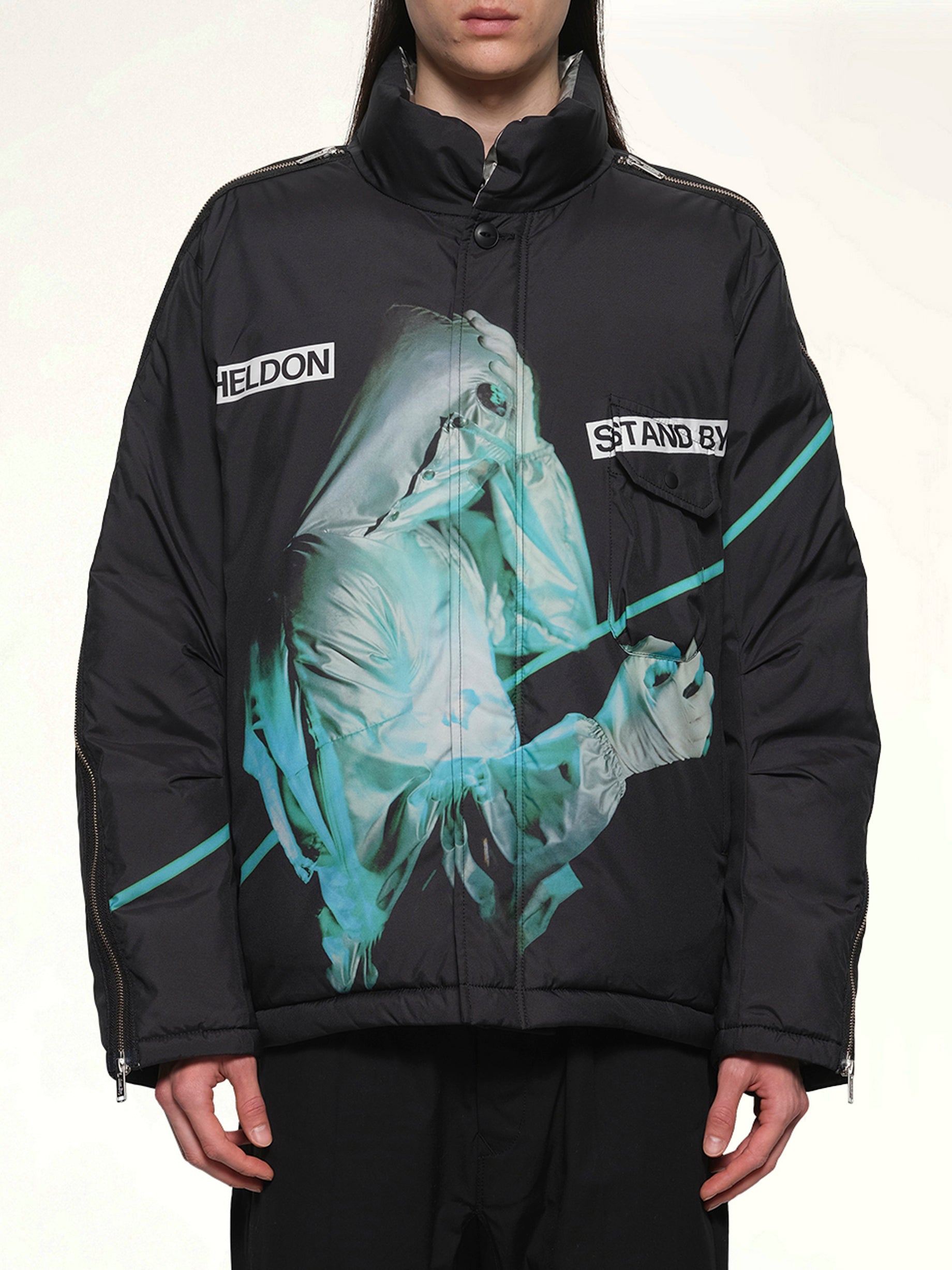 Heldon Stand By Jacket in Black