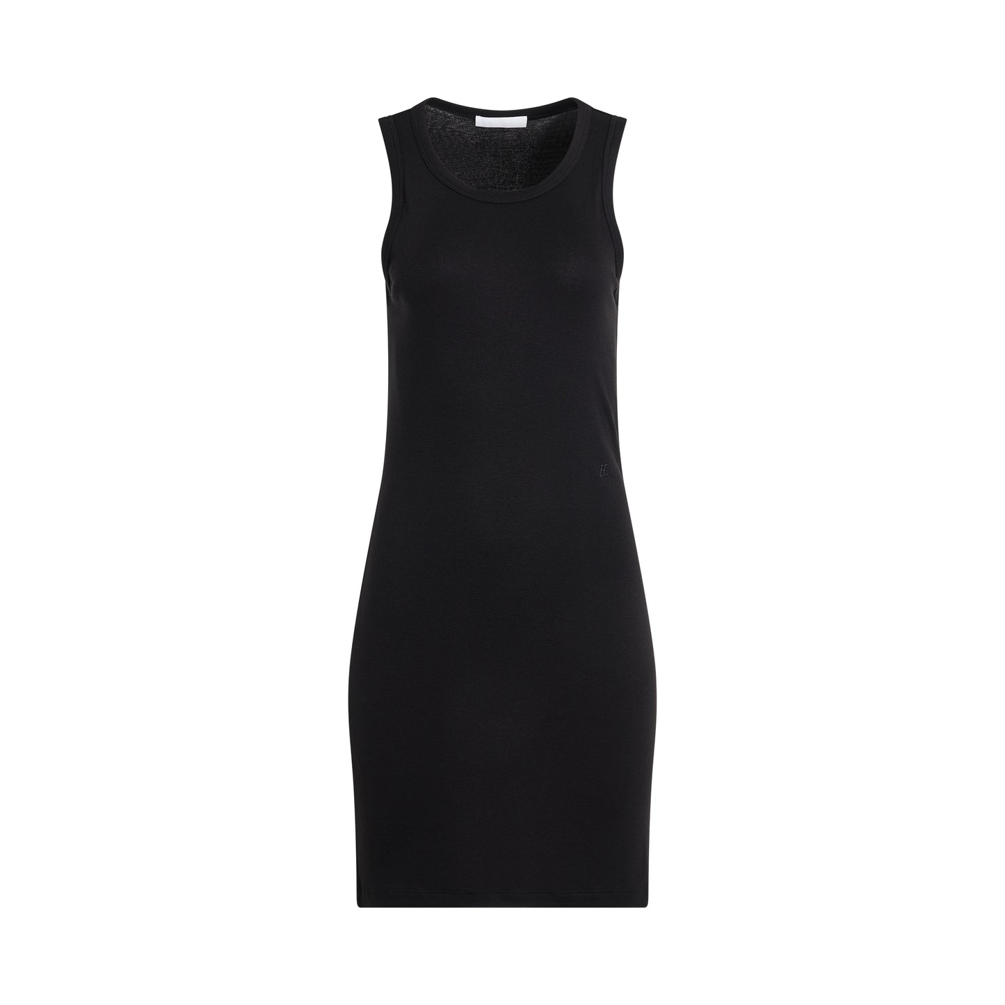 Rib Tank Dress in Black