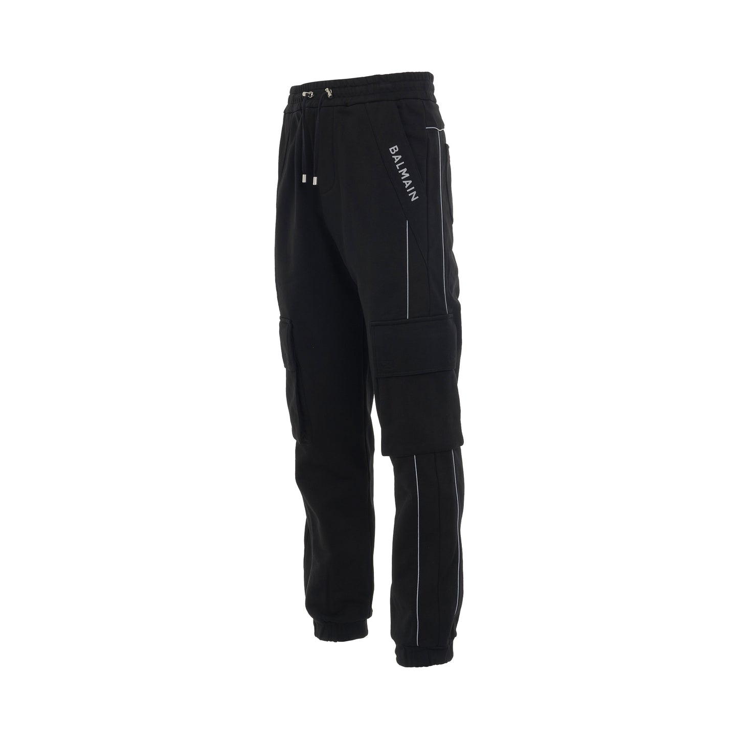 Reflect Cargo Sweatpants in Black/Grey