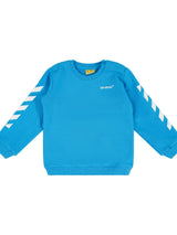 Helvetica Diagonal Sweatshirt Set in Blue/White