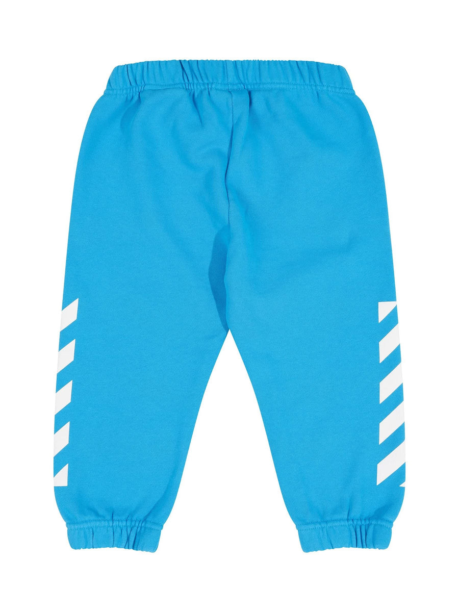 Helvetica Diagonal Sweatshirt Set in Blue/White