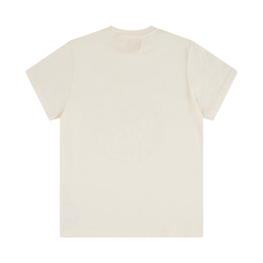 Peace Short Sleeves T-Shirt in Off White