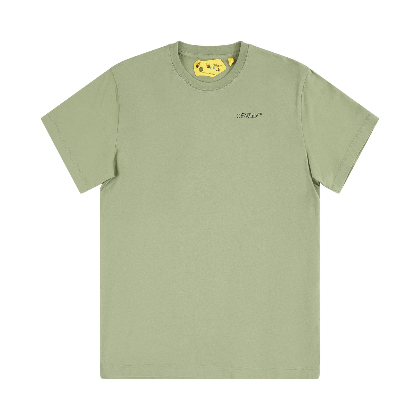 Scribble Short Sleeves T-Shirt in Olive/Black