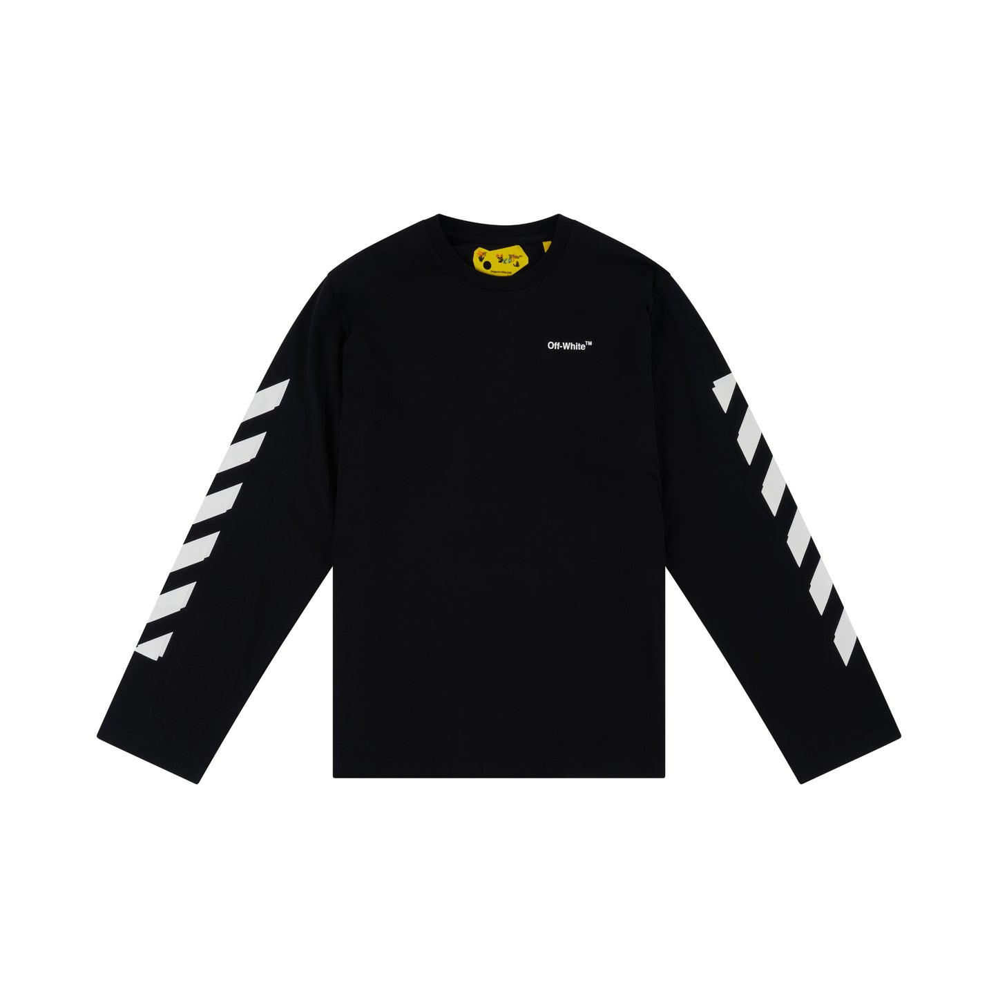 Rubber Arrow Long Sleeves T-Shirt in Black/White