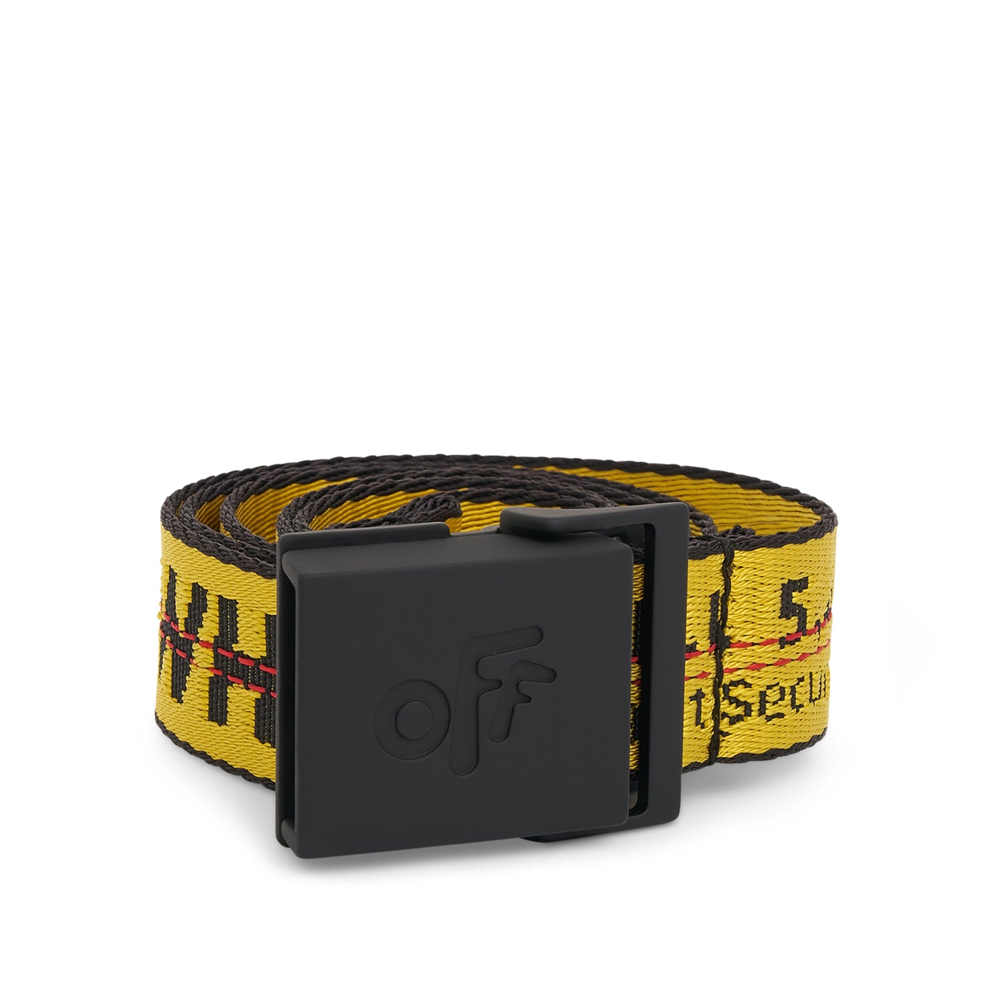 Off White Kids Classic Industrial Belt in Yellow/Black