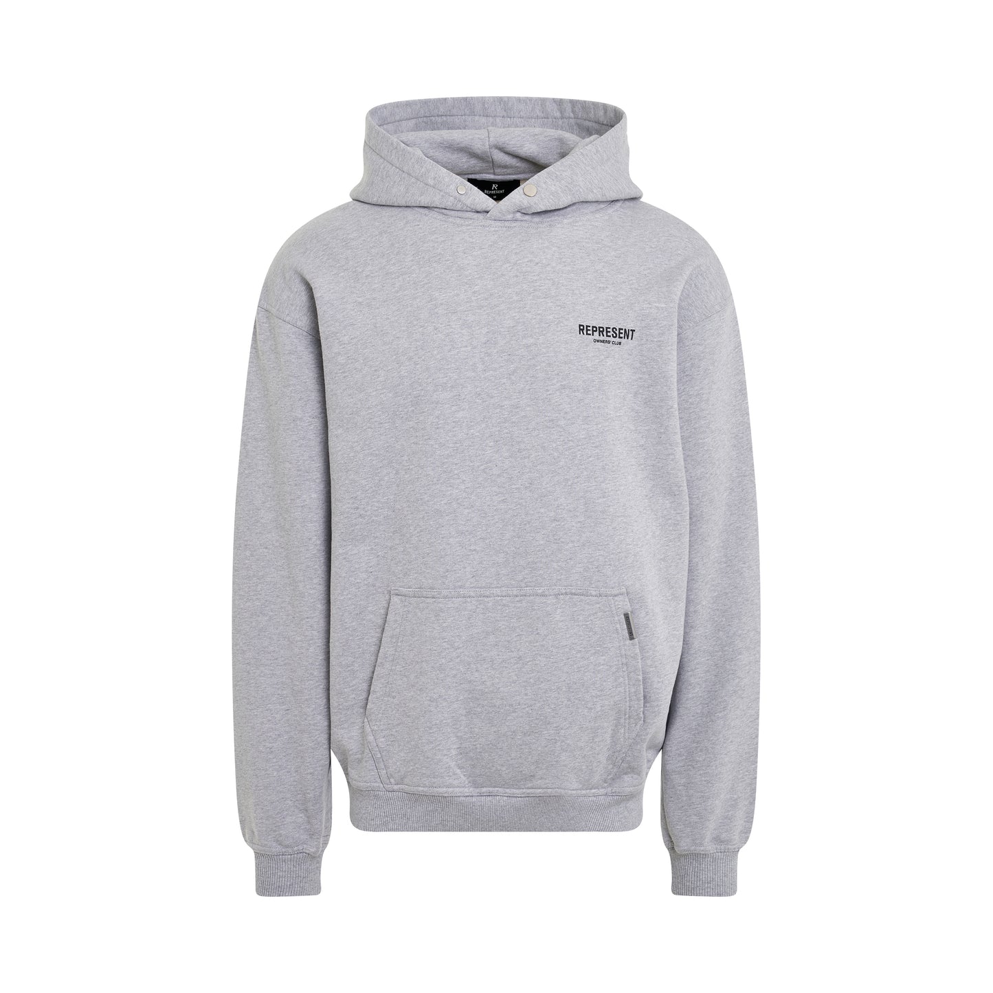 New Represent Owners Club Hoodie in Ash Grey/Black