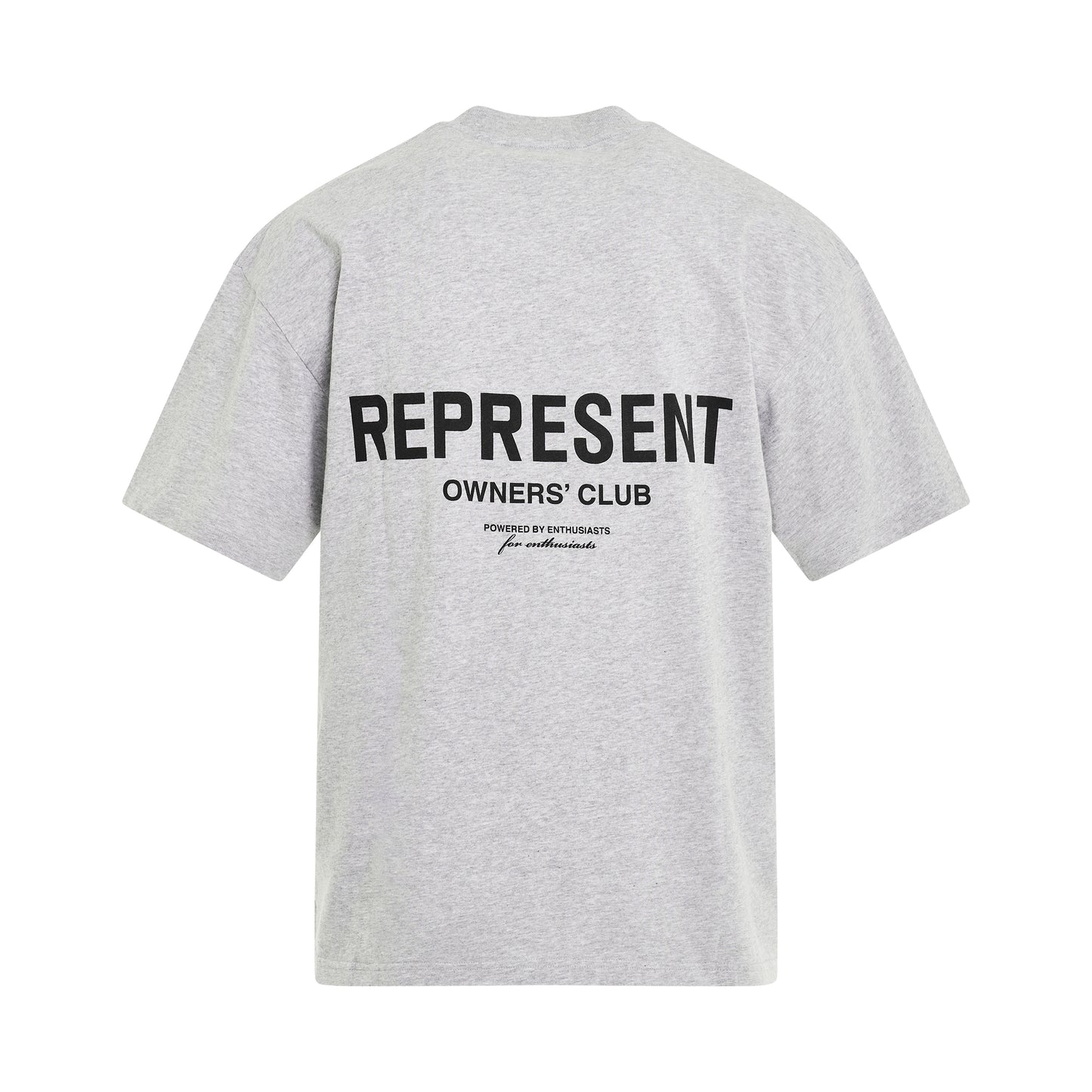 New Represent Owners Club T-Shirt in Ash Grey/Black