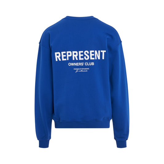 New Represent Owners Club Sweatshirt in Cobalt Blue